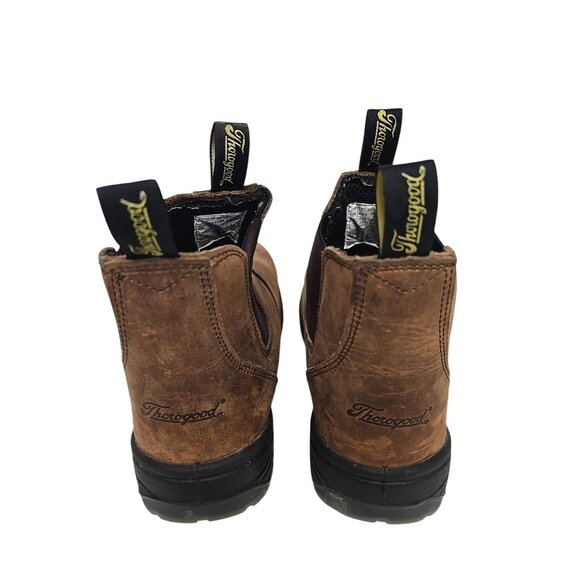 Thorogood Men's 6" Composite Toe Slip On Work Boot 804-3166 Brown Size 13M - Picture 3 of 7